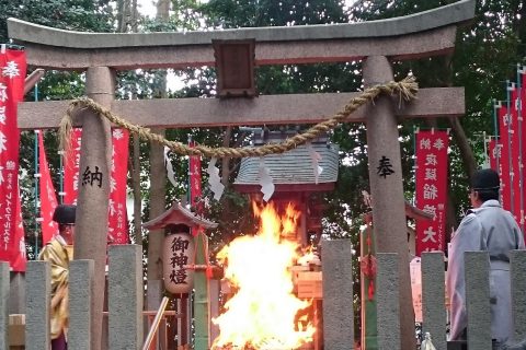 さくら満開・初午祭